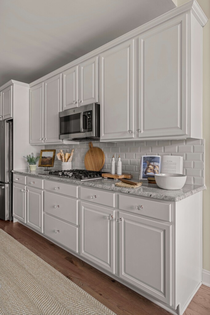 White Uppers Blue Lowers painting kitchen cabinets in ocean city