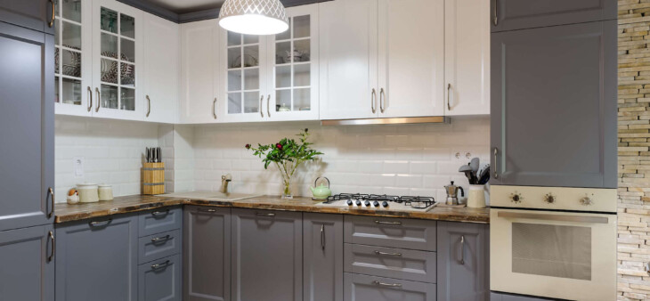 two tone cabinet color painting