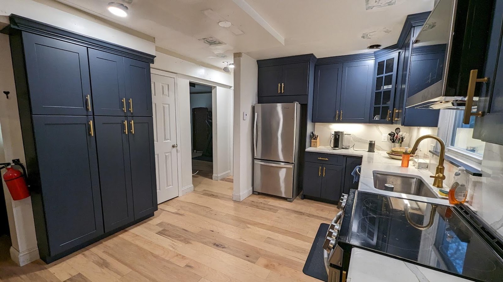 After remodeling kitchen cabinets in basking ridge