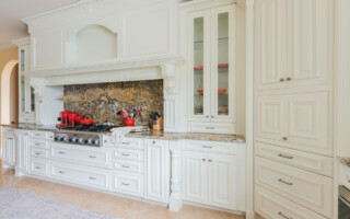 glamorous all white kitchen cabinets
