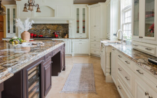 cabinet painting in Paramus, NJ for a French style kitchen