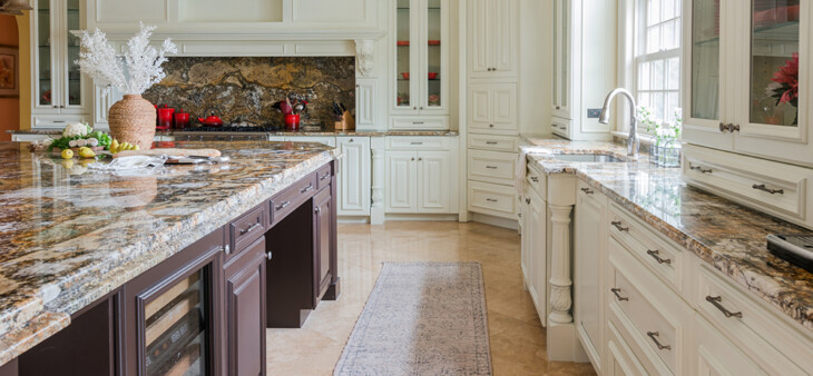Cream Silk Appalachian Brown 20_Small cabinet painting in Paramus, NJ for a French style kitchen