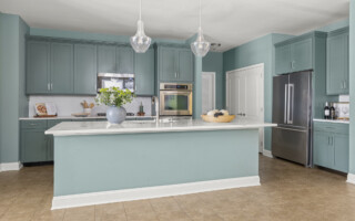 after cabinet refacing