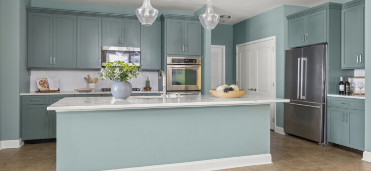 after cabinet refacing