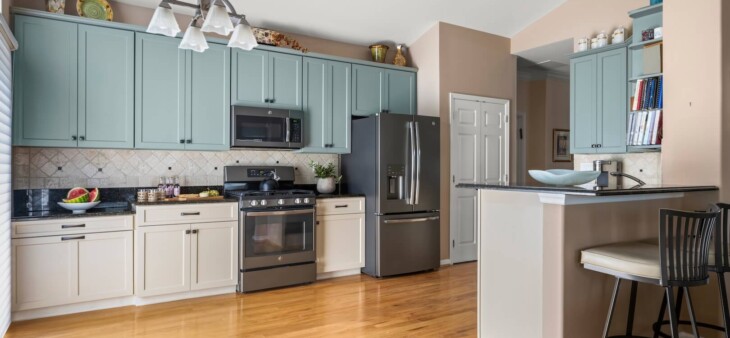after refacing kitchen cabinets