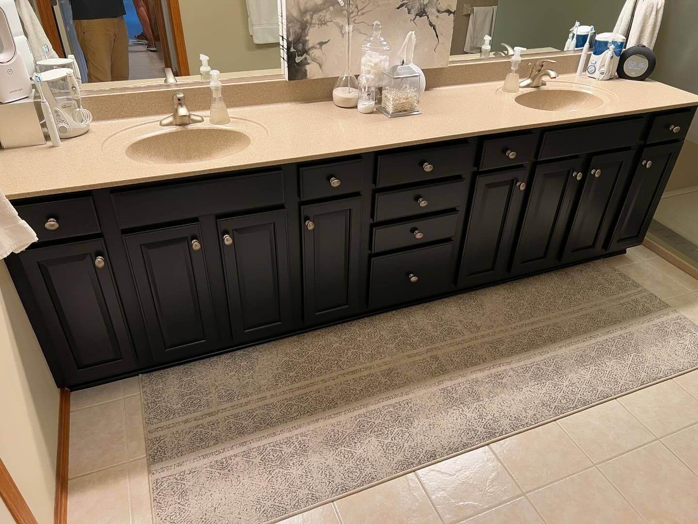 bathroom cabinet painting ames