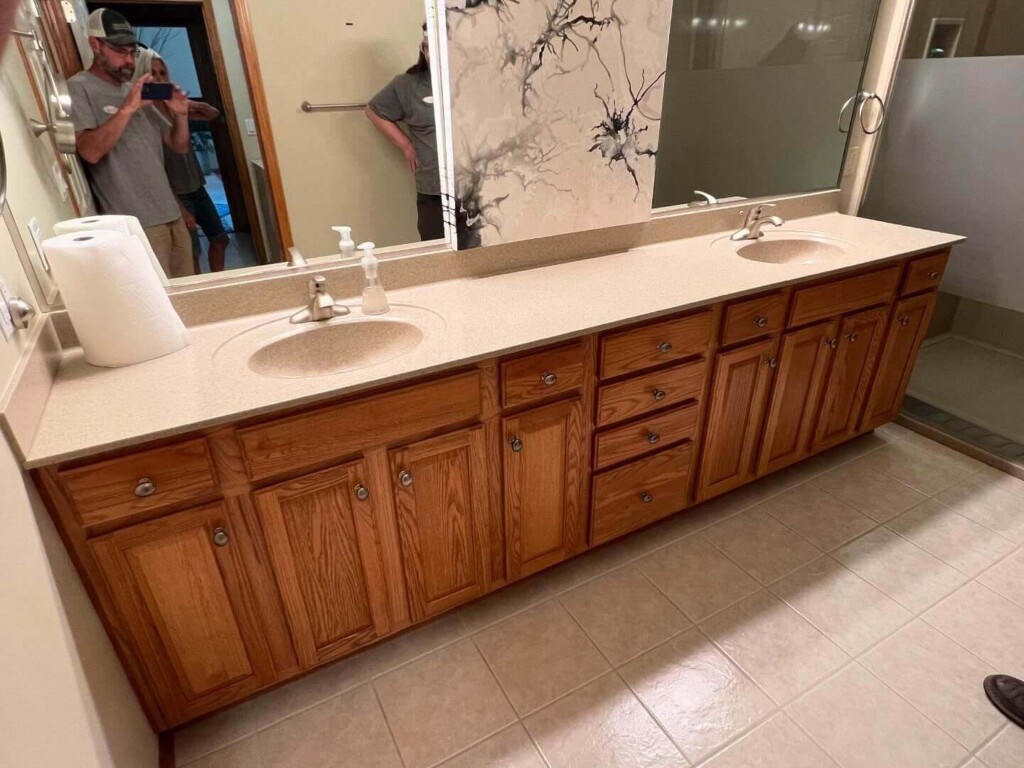 bathroom cabinet painting ames