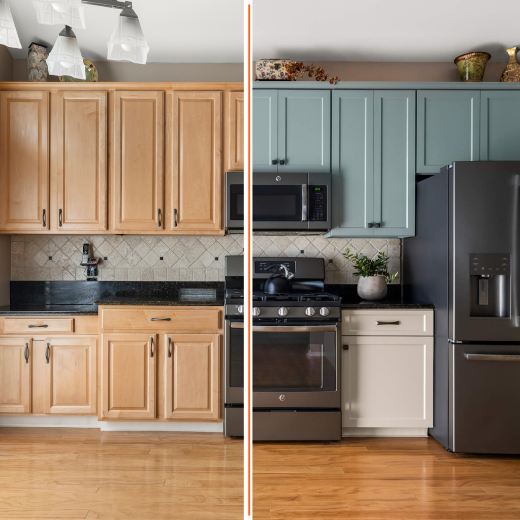 Before & After Cabinet Painting in Vallejo, CA