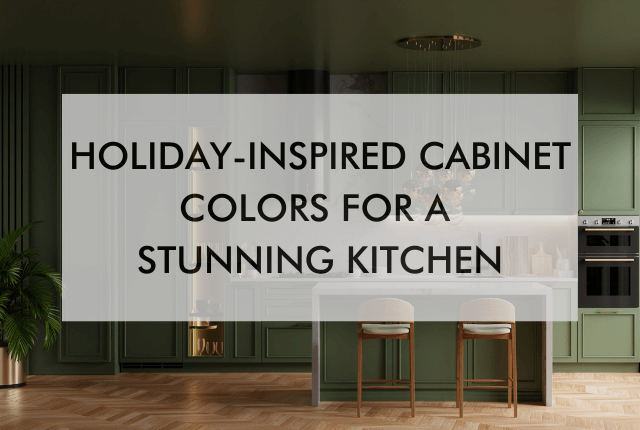 green kitchen "Holiday-Inspired Cabinet Colors for a Stunning Kitchen"
