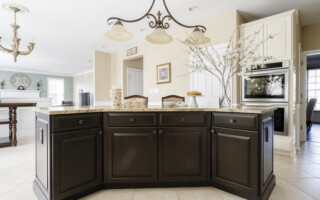 after cabinet refinishing in a boise kitchen