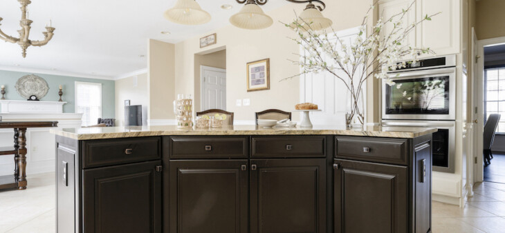 after cabinet refinishing in a boise kitchen