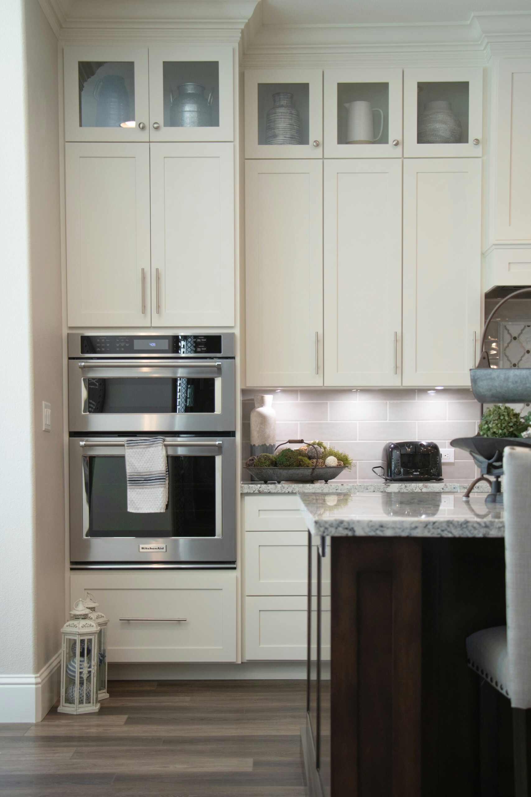 beige cabinet painting in canton ga