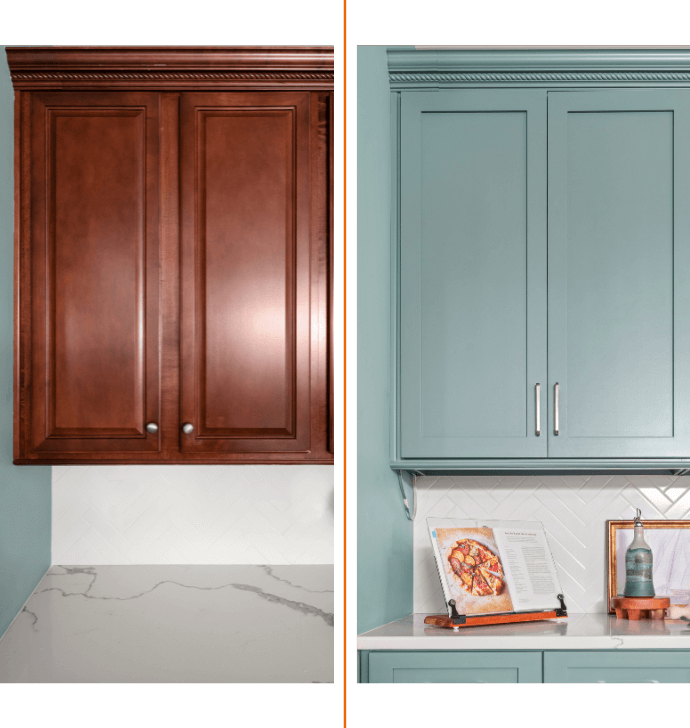 before and after cabinet door replacement in boiling springs, sc