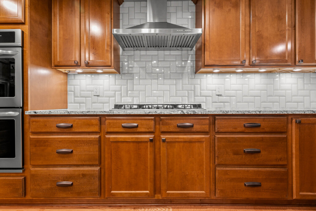 improved cabinets after cabinet refinishing in Lexington