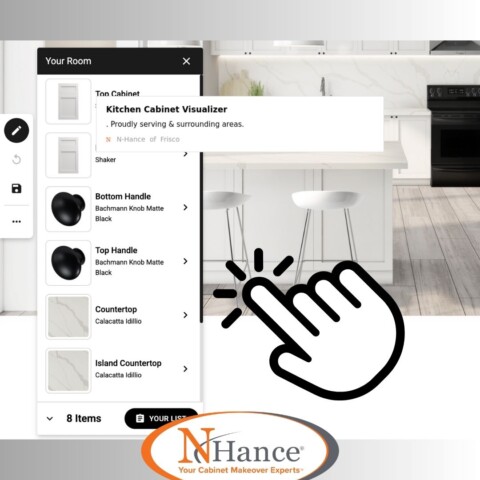 Example of Nhance's Kitchen Cabinet Visualizer Tool's user interface