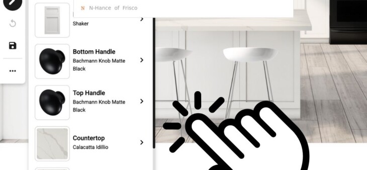 Example of NHance's new Cabinet Visualizer Tool's user interface