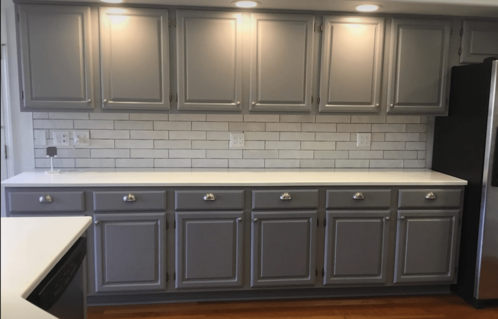 gray cabinet door replacement in garden city, id