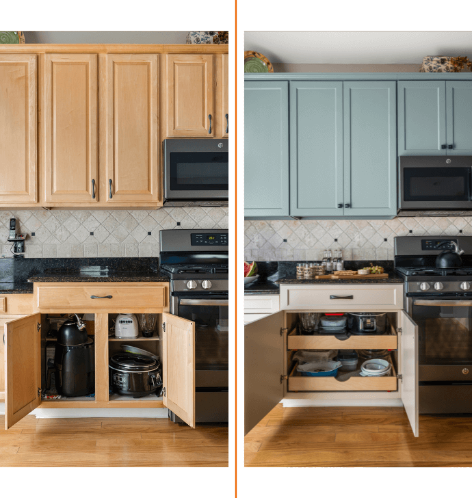 cabinet doors that were just replaced