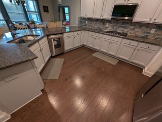 kitchen cabinets after a cabinet refinishing project