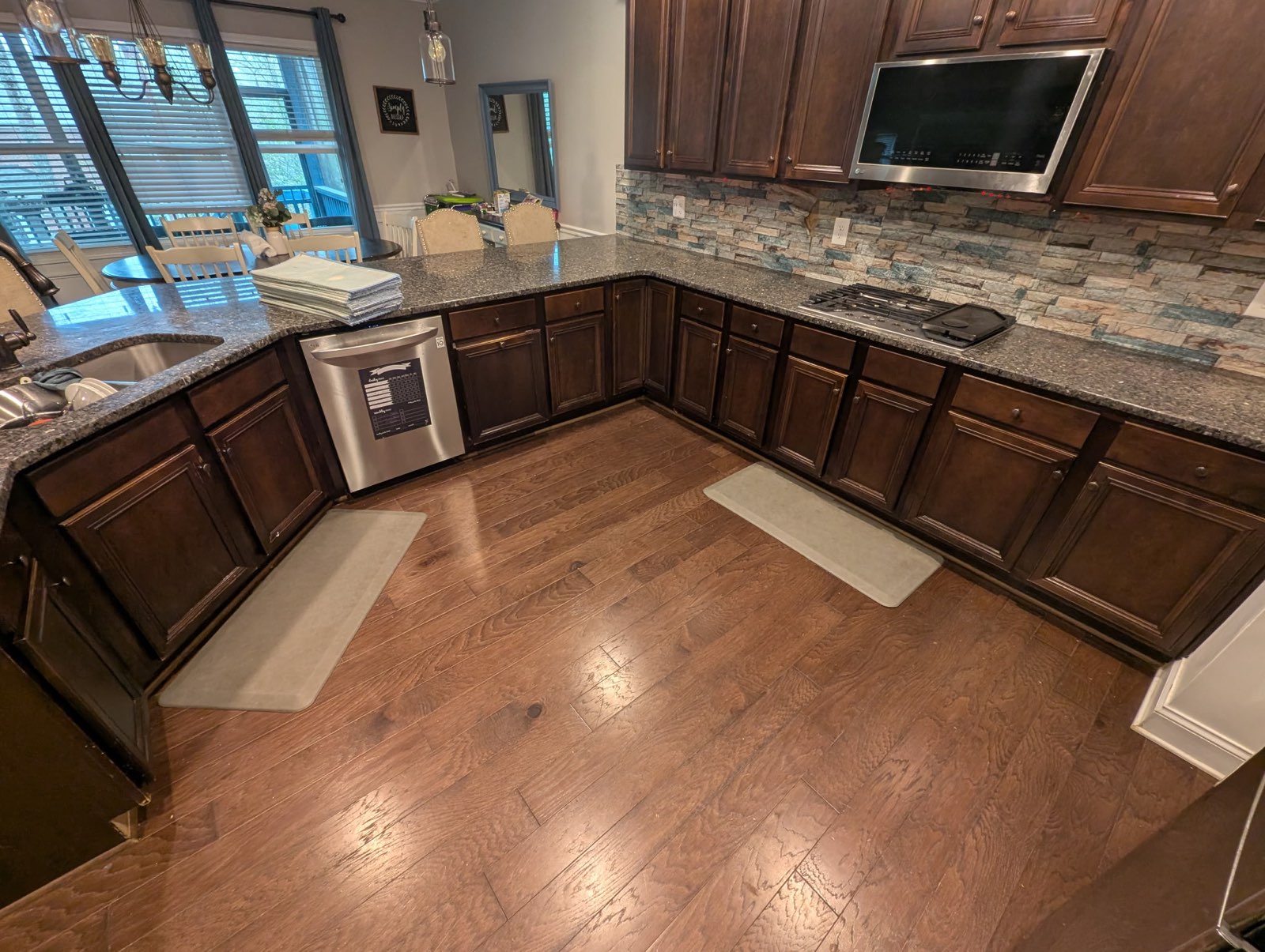 kitchen cabinets in need of some work