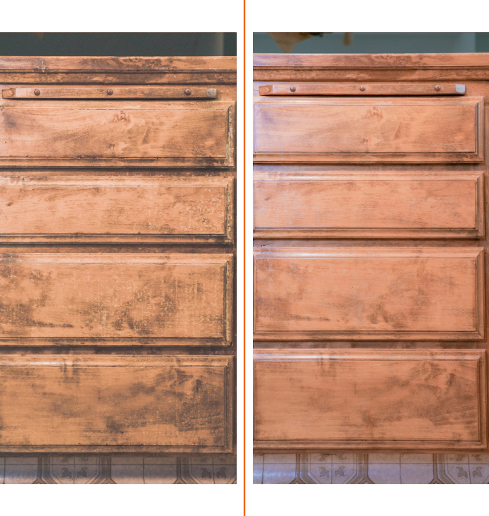 cabinet refinishing before and after in Franklin Lakes, NJ