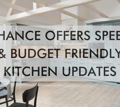 a feature image that says, "N-Hance Offers Speedy & Budget Friendly Kitchen Updates"
