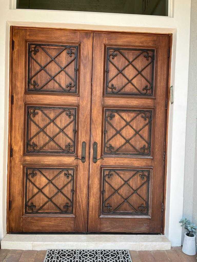 before front door restoration