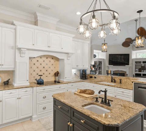 white kitchen cabinets