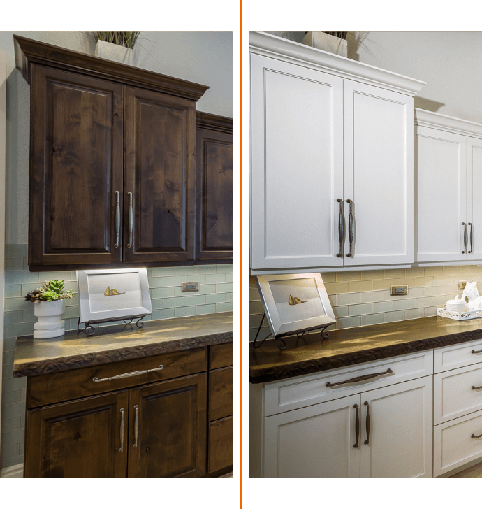 before and after a door replacement