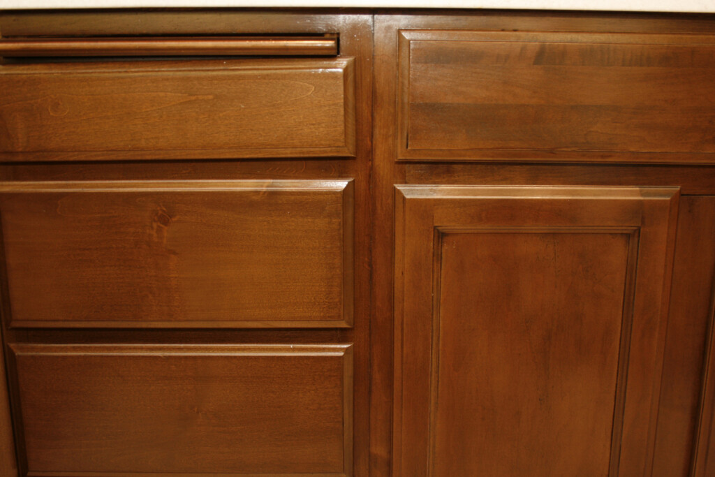 after cabinet refinishing