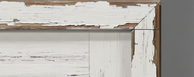 Photo of kitchen with old cabinets before refinishing