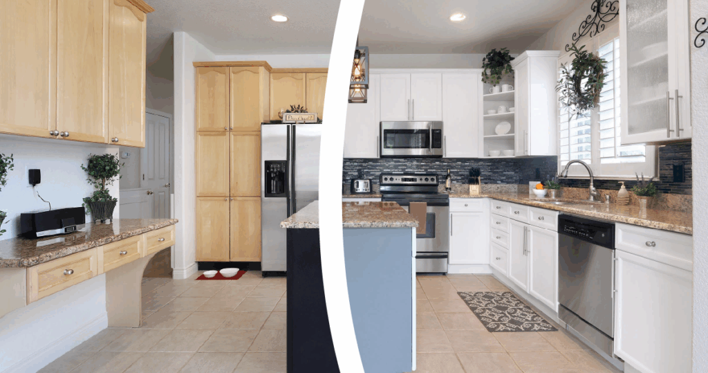 before and after refacing