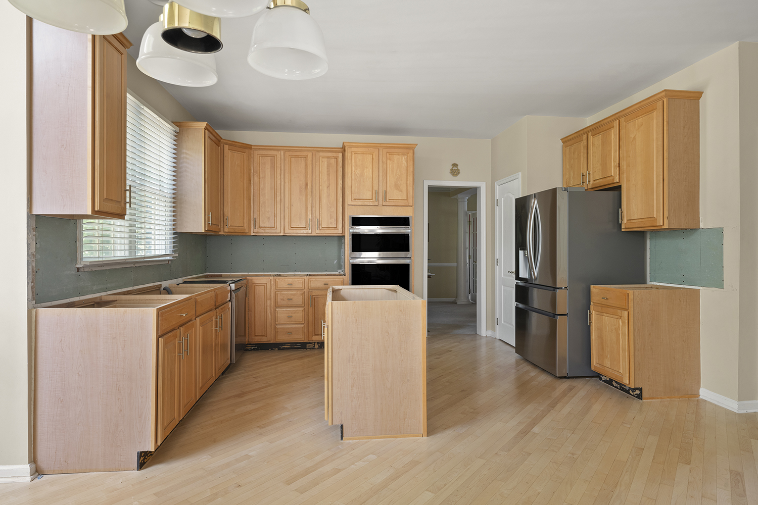 before cabinet replacement