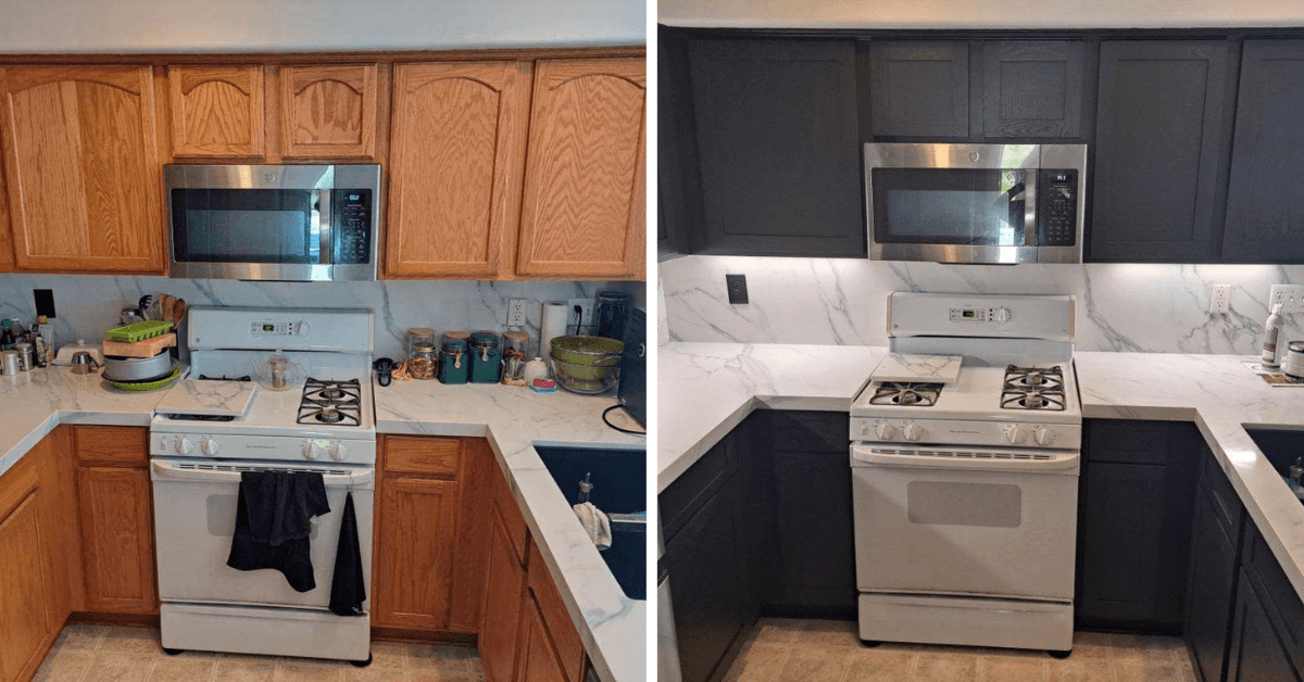 before and after refacing