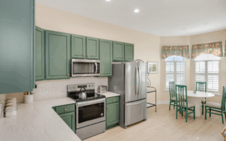 cabinetpainting green cabinets