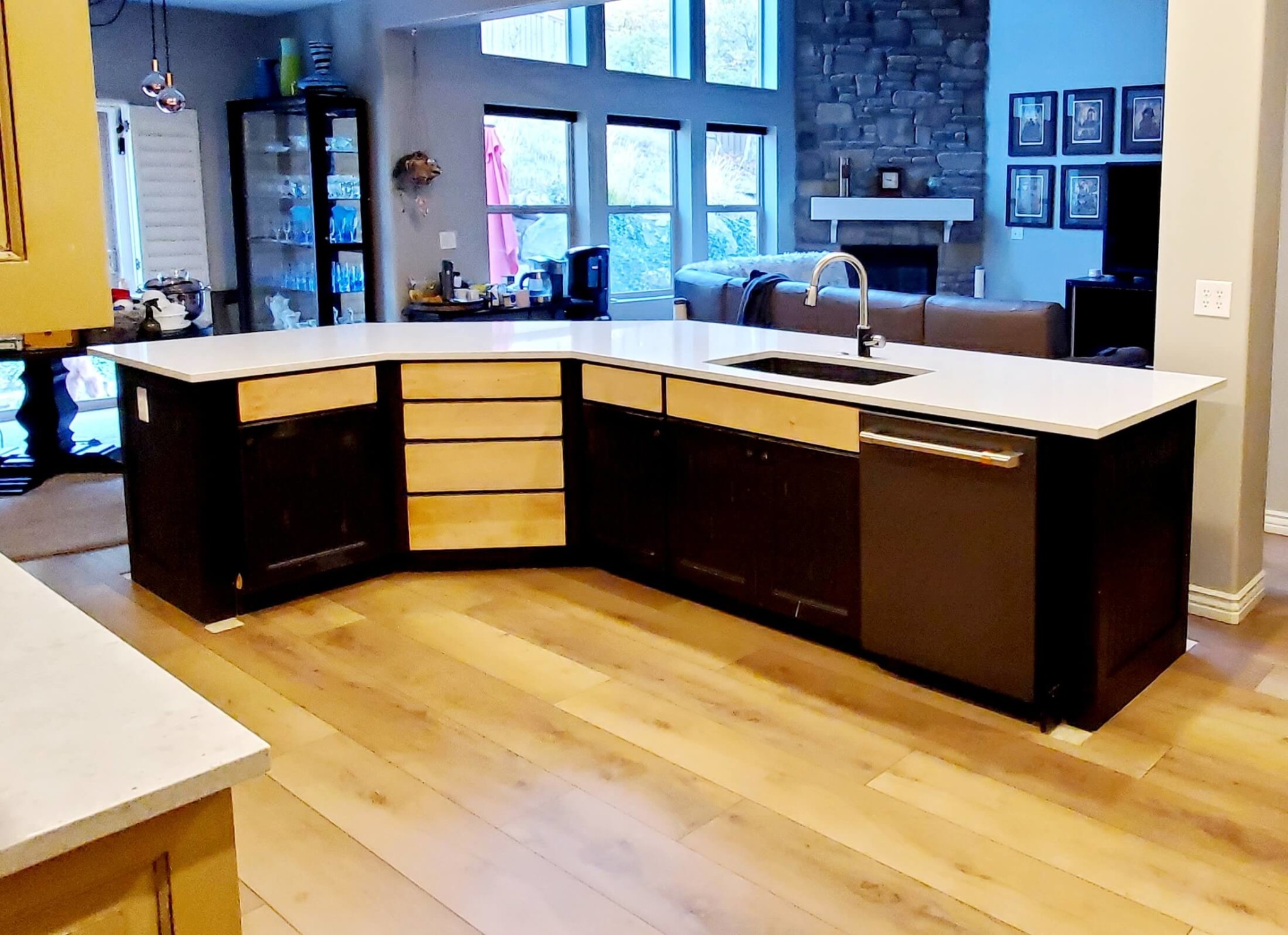 before cabinet door replacement