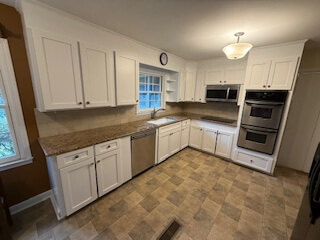 refreshed and revamped kitchen cabinets