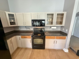 After cabinet door replacement