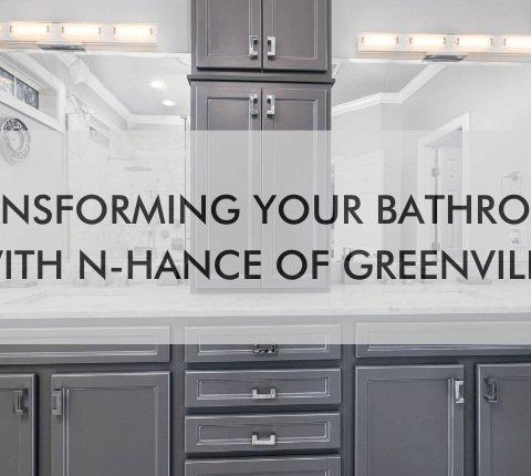 a feature image that says "Transforming Your Bathroom with N-Hance of Greenville"
