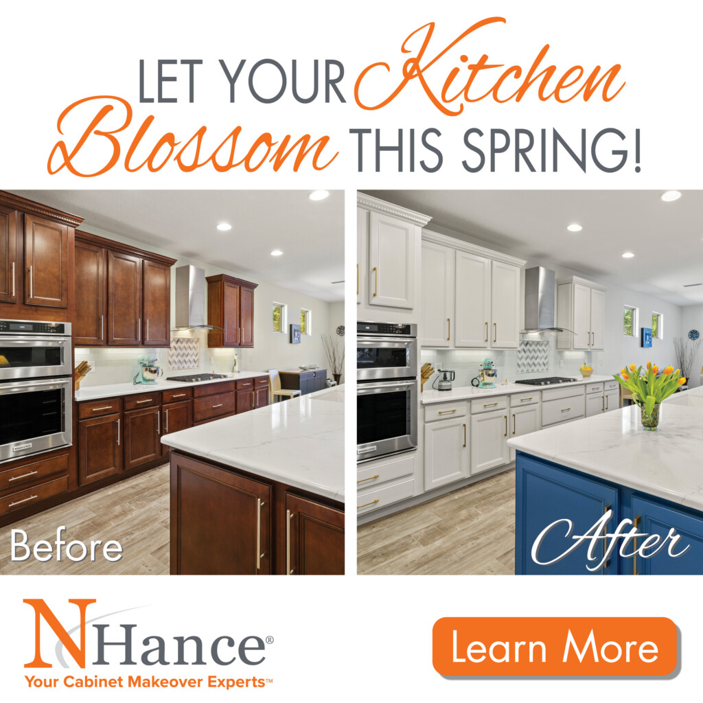 let your kitchen blossom this spring with N-Hance Wood Refinishing of Horsham for your kitchen cabinet makeover