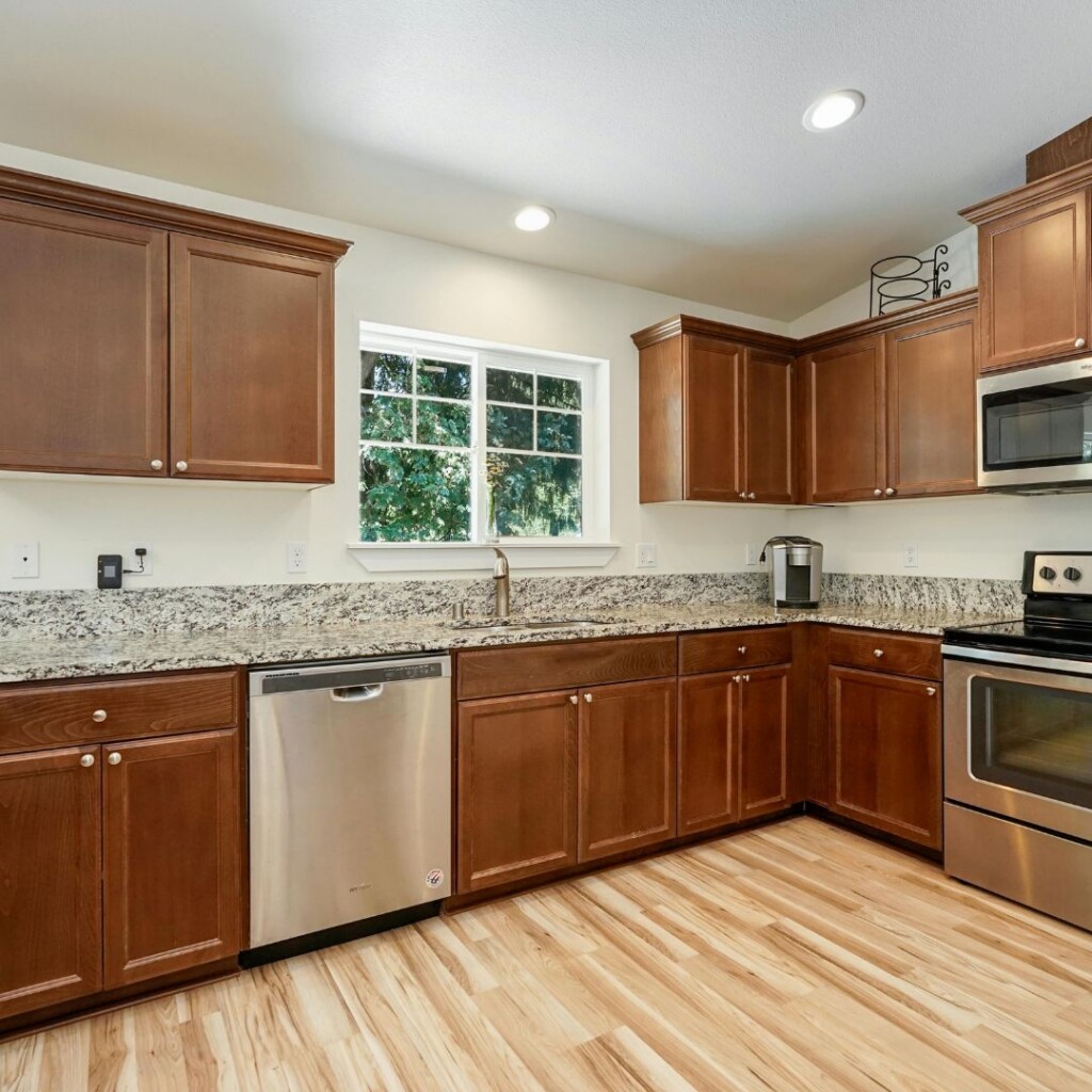 wooden kitchen cabinets