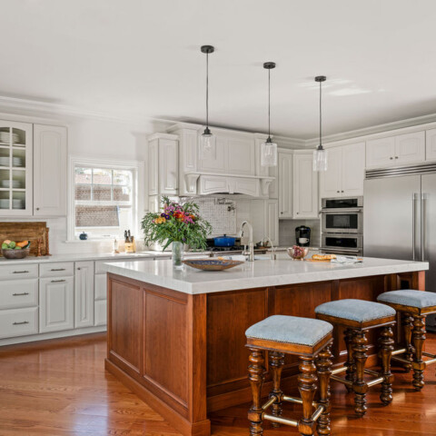 beautiful kitchen cabinets after painting and refinishing