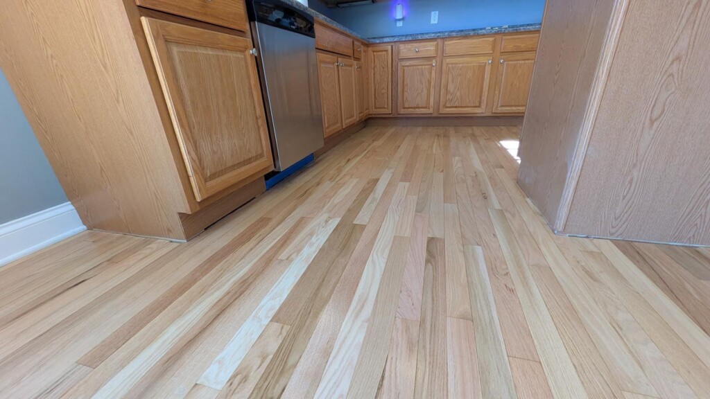 after hardwood floors up close