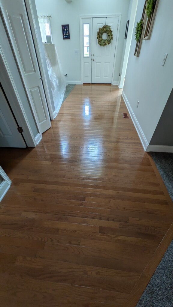 hardwood floors front door entry