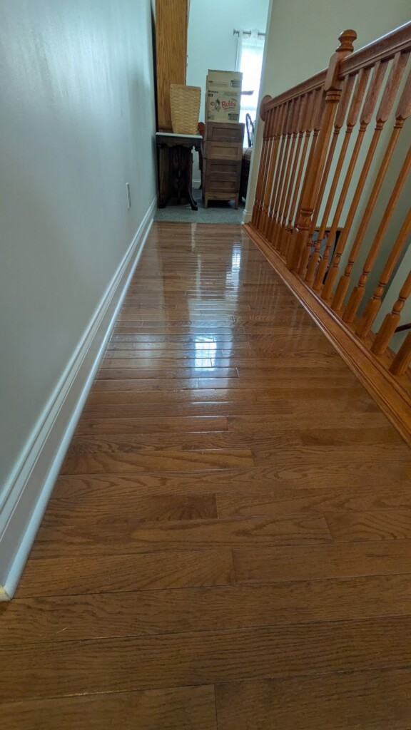 floors in hallway next to stairs
