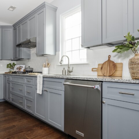 painted blue cabinets n hance of nw san antonio