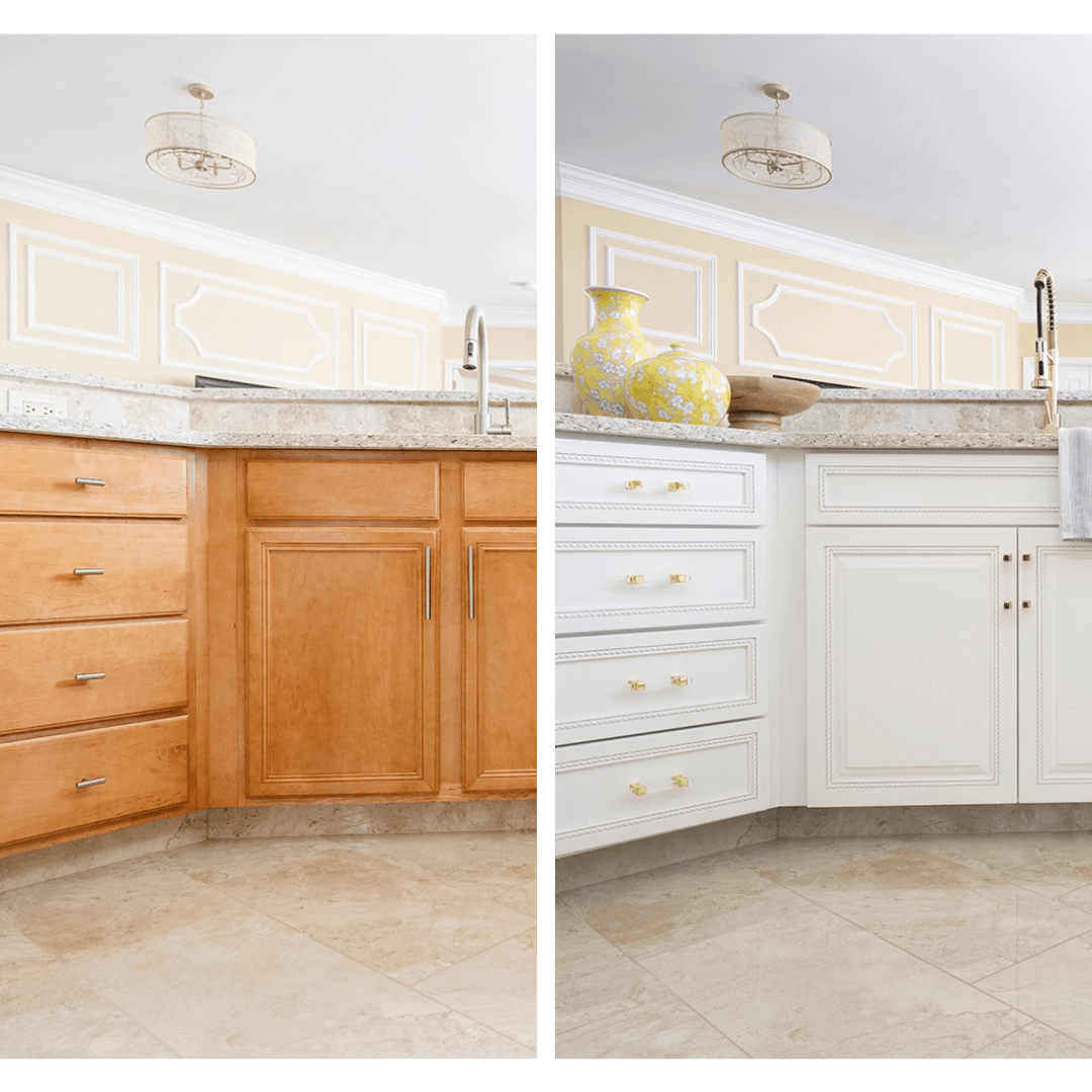 before and after cabinet painting lincoln ne