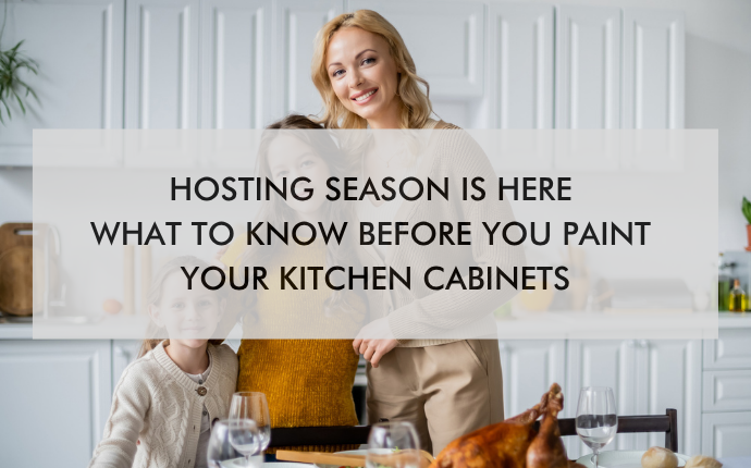 NH Charleston Oct Blog 26′ updated kitchen and text "Hosting Season Is Here: What to Know Before You Paint Your Kitchen Cabinets"