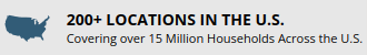 200 plus locations in the U.S.
