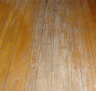 Before-Hammered Floor Renewal